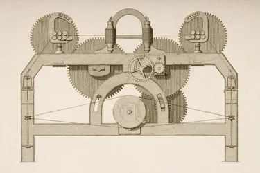 End elevation of a Throstle, ca. 1830